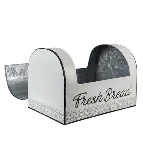 Clayre & Eef Portapane ferro avorio anticato 30x20x20 cm