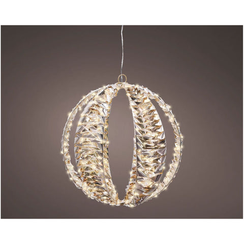 Boule de Noël Lumineo Micro LED pour extérieur D30 cm