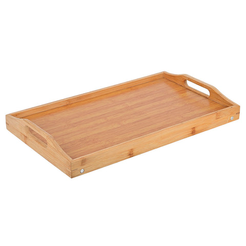 Estia Home Vassoio in bamboo con gambe pieghevoli 50x30xH21cm