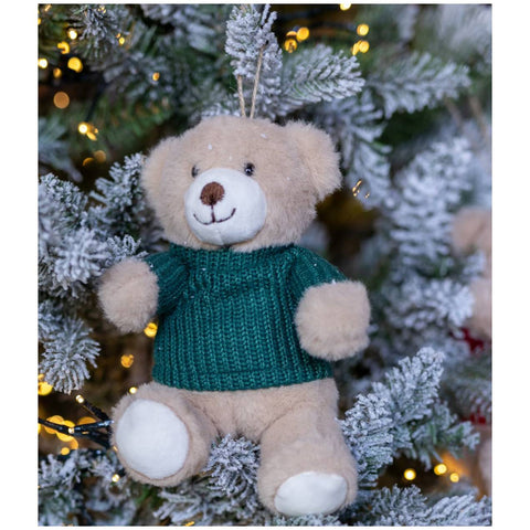 L'Atelier 17 Christmas Teddy Bear "Hug Me" 11x15xH16 cm 2 variants (1 unit)