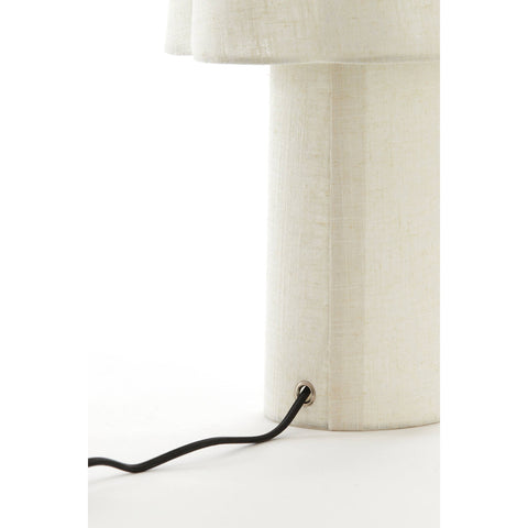 Light & Living Lampada in lino naturale con paralume "Musaby" D25xH50 cm