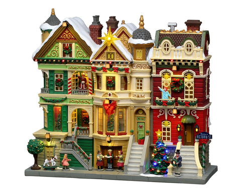 LEMAX Edificio con luci led "Christmas On Victoria Street" H26x28.7x11.3 cm