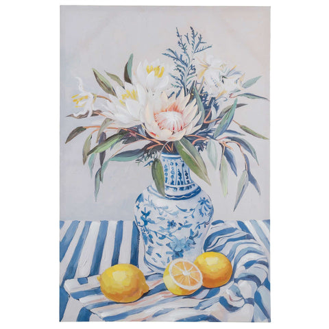 Blanc Mariclò Quadro in legno Vaso con fiori "Racconti" 80x3xH120 cm 2 varianti(1 unità)