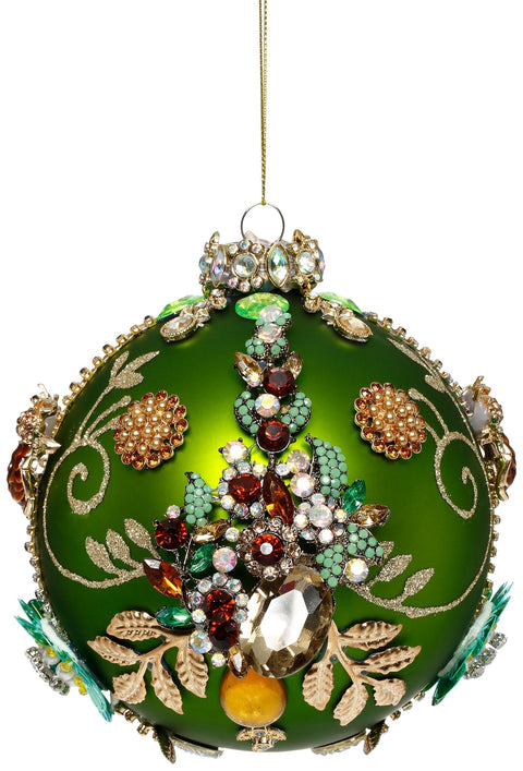 GOODWILL Mark Roberts Boule de Noël en verre avec bijoux "Kings Jewel" 13 cm