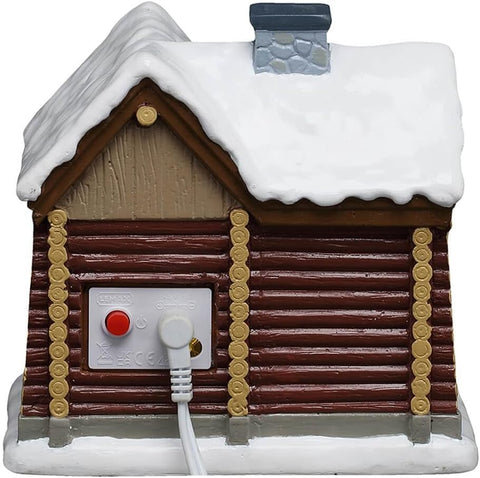 LEMAX Edificio luci led "Snowshoe Cabin" H11.5x12.2x9.7 cm