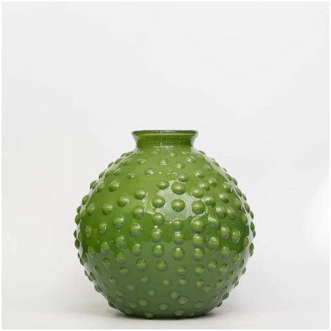 TOMCH London Vaso "Clair Microbolle" artigianale in vetro D15xH17 cm 11 varianti(1pz) - Angelica Home Stabia