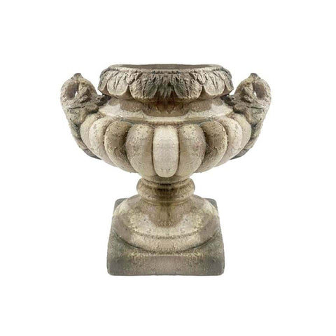 Blanc Mariclò Pot en résine à effet vieilli "Epoca Collection" 49x38xH38 cm