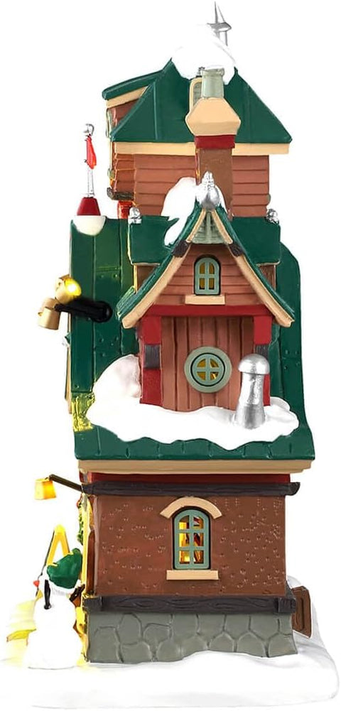 LEMAX Edificio con luci led "Santa's Elf Dormitory" H22.9x19x11.8 cm