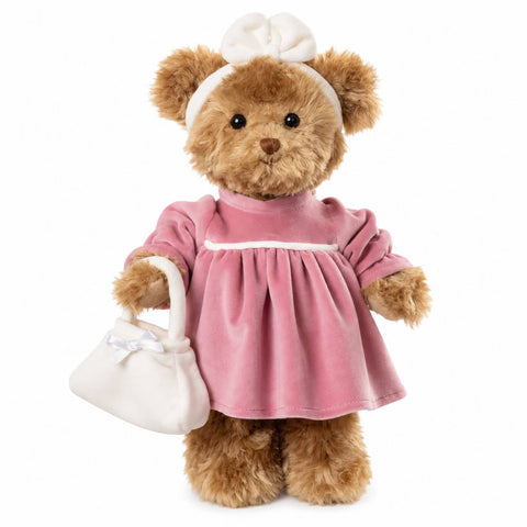 Bukowski Orso Peluche con abito rosa e borsa "Beautiful Ellen" H25 cm 2 varianti (1 unità)
