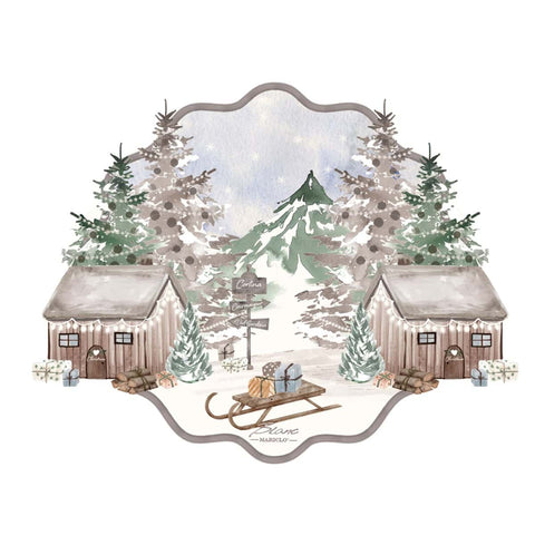 Blanc Mariclò Set of two Christmas placemats "Secret Refuge" 35x52 cm