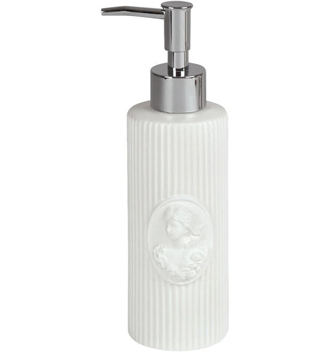 Mathilde M Dispenser sapone da bagno in ceramica opaca "Marquise" D6.5xH21 cm