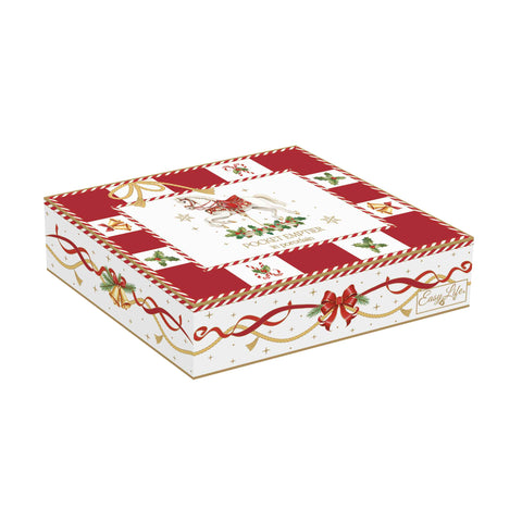 Plateau de poche en porcelaine Easy Life Christmas « Conte de Noël » 14 x 11 cm