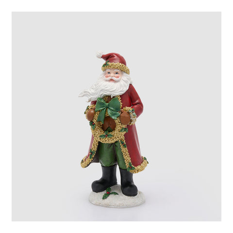 EDG Figurine Père Noël décoration de Noël polyrésine 17x16xH37 cm