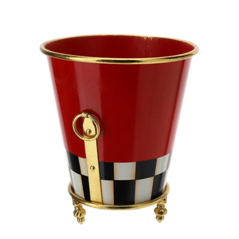 Conteneur cône de Noël en métal Hervit D24xH28 cm