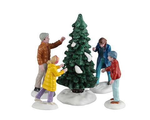 LEMAX Set 5 Personaggi Albero di Natale "Our Perfect Tree" H8.7 cm