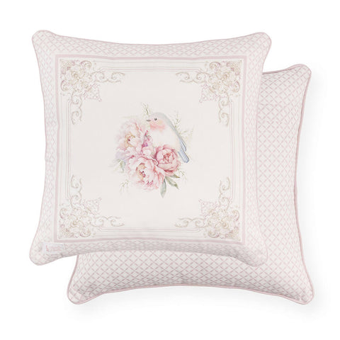 Nuvole di Stoffa Cuscino arredo double face "Fiorirà" 40x40 cm 2 varianti(1 unità)