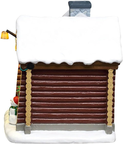 LEMAX Edificio luci led "Snowshoe Cabin" H11.5x12.2x9.7 cm