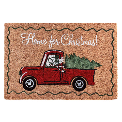 Paillasson de Noël Disney Mickey Mouse Vintage dans un camion 60x40 cm