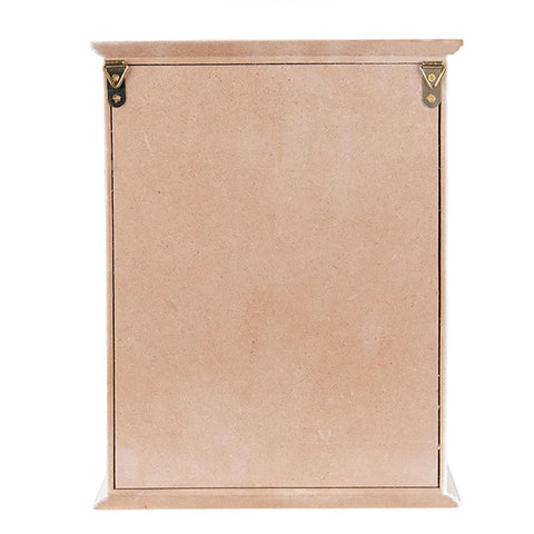 CLAYRE & EEF Cassetta portachiavi legno bianco 20x6x27 cm