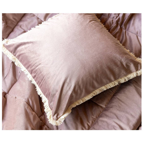 L'Atelier 17 Coussin en velours à volant « Arya » 45x45 cm 4 variantes (1 unité)