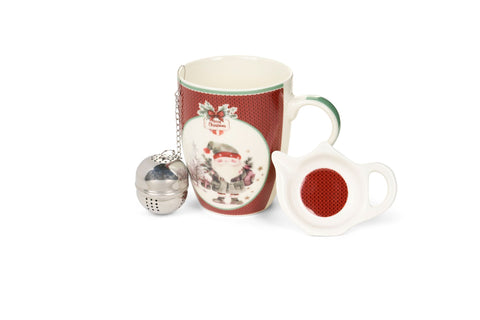 Nuvole di Stoffa Tazza con infusore di natale 350 ml 4 varianti (1unità)
