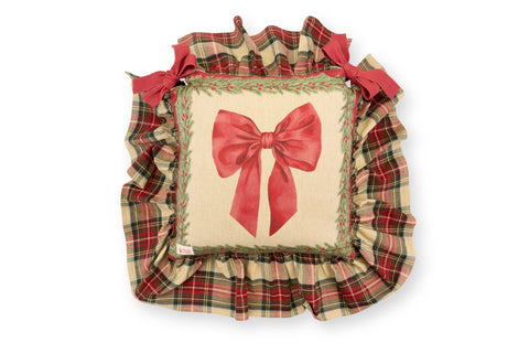 Nuvole di Stoffa Set 2 cuscini sedia natalizi cotone 40x40 cm