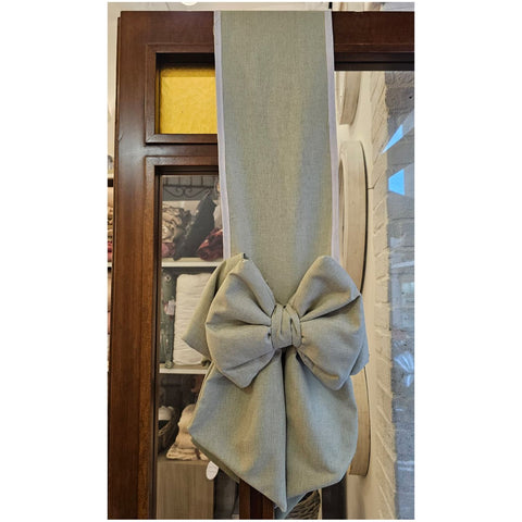 Mata Creazioni Doppio fiocco artigianale in cotone per porta 90x33 cm 3 varianti(1 unità) - Angelica Home Stabia