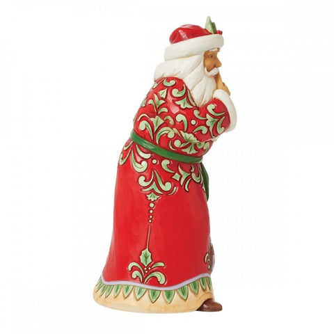 Enesco Babbo natale in resina con regali "Jim Shore" 10x15xH21 cm