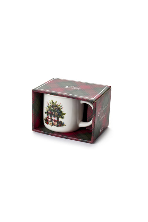 Mug de Noël « Noël approche » en tissu, 6 variantes (1 unité)