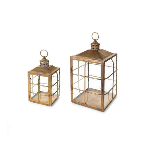 Lot de 2 lanternes de Noël « Darling » en tissu Nuages ​​H35/49,5 cm