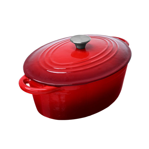 Estia Home Casseruola in Ghisa rivestimento smaltato rosso "Iron Series" 38.7x22.8xH17.5 cm