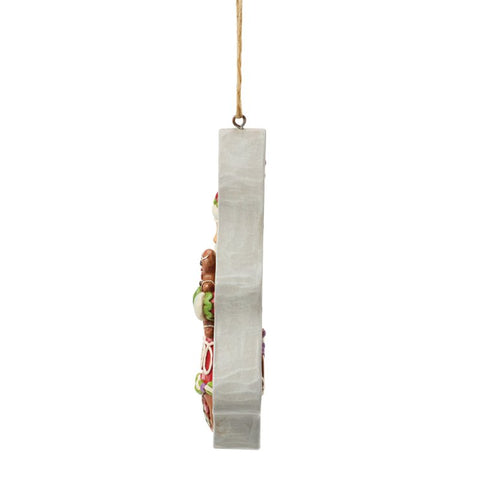 Enesco Babbo Natale in resina per Albero "Gingerbread Cookie" 8.5x2.5xH11.5 cm