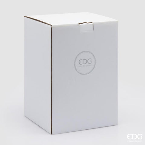 Edg Enzo de Gasperi Vaso Chignon in vetro verde salvia da interno D22xH28 cm - Angelica Home Stabia