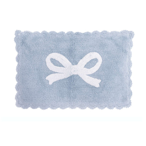 Blanc Mariclò Tappeto bagno in cotone con fiocco 45x75 cm 4 varianti(1 unità)