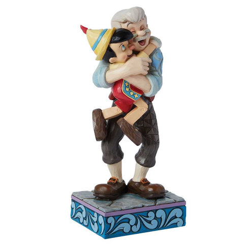 Enesco Disney Traditions Jim Shore Statuina Geppetto e Pinocchio in resina 7.5x6.5xH17.5 cm