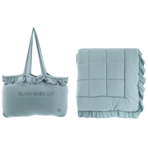 Blanc Mariclò "Diamante" double winter quilt in aqua green, 260x260 cm