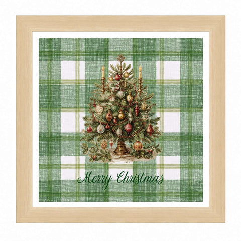 Blanc Mariclò Quadro di natale in legno 30x4x30 cm 4 varianti(1 unità)