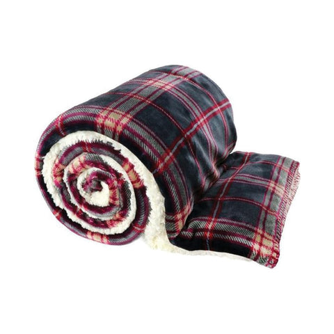 Plaid écossais Unique Living « Larsson » 150 x 200 cm, 3 variantes (1 unité)