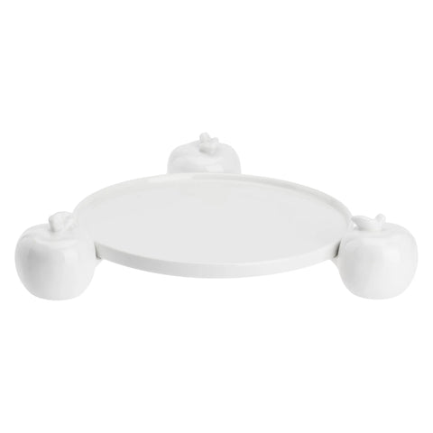 La Porcellana Bianca Alzatina con Mele "Fattoria" D22 cm