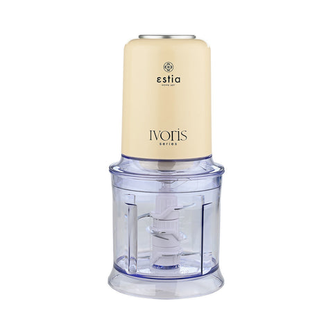 Estia Home Tritatutto elettrico in acciaio inox 400w "Ivoris" + ciotola in plastica 0.7lt
