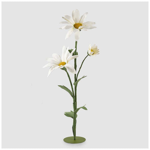 EDG Enzo de Gasperi Fiore Margherita Jumbo artificiale con base D75xH160 cm