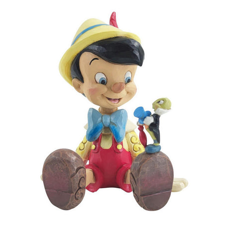Enesco Jim Shore Statuina Pinocchio e Grillo Parlante 9.5x15xH15 cm