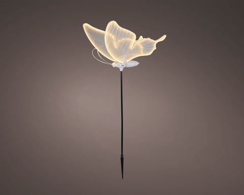 Farfalla mobile a LED in metallo con movimento per esterni