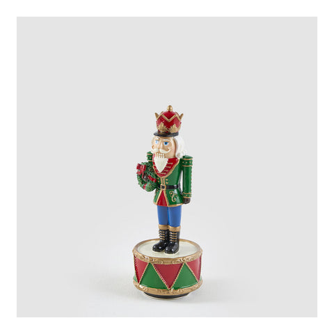 EDG Carillon schiaccianoci Statuina natalizia poliresina D8 H22 cm
