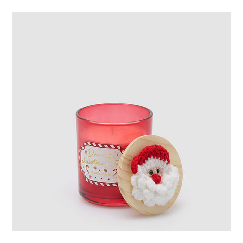 EDG Candela di natale profumata rosso 40h Ø9 H10 cm