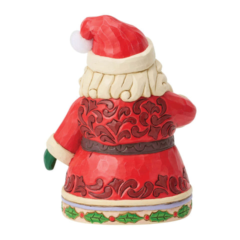 Enesco Statuina Babbo Natale con cioccolata calda 11.5x10xH16.5 cm