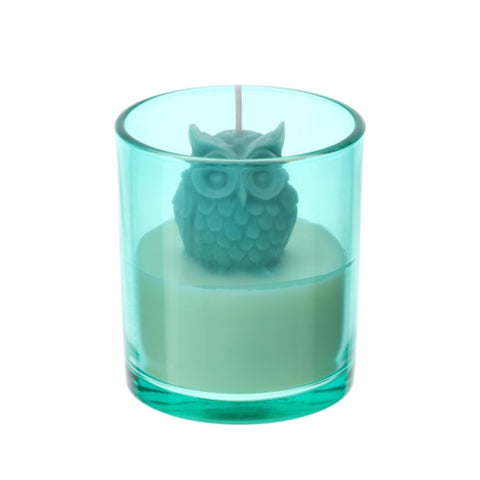 Hervit Vanilla scented owl candle 9 cm 2 variants (1pc)