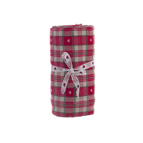 Nappe de Noël Blanc Mariclò « Chalet Love » 140x240 cm 4 variantes (1 unité)