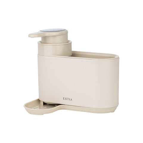 Estia Home Dispenser sapone in acciaio inox crema 12.7x17.7xH15.9 cm
