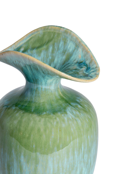 Light & Living Vaso portafiori in ceramica verde "Marillo" D19.5xH33 cm